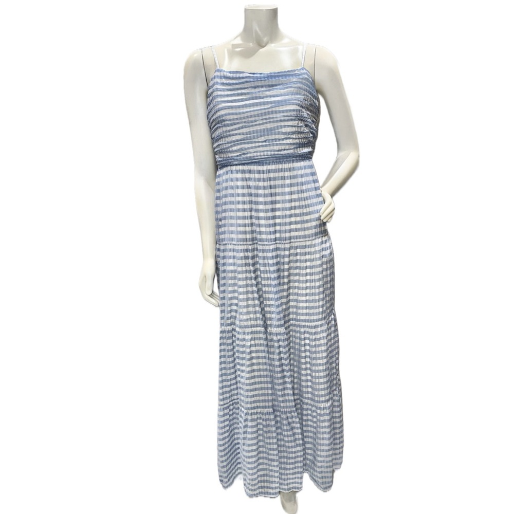 CHELSEA28 Blue White Stripe Maxi‎ Dress | Independence Day | 4th of July BBQ